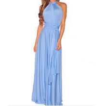 Load image into Gallery viewer, Sexy Women Multiway Wrap Convertible Boho Maxi Club Red Dress Bandage Long Dress Party Bridesmaids Infinity Robe Longue Femme